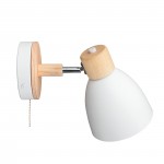 Kinkiet Poly White with switch